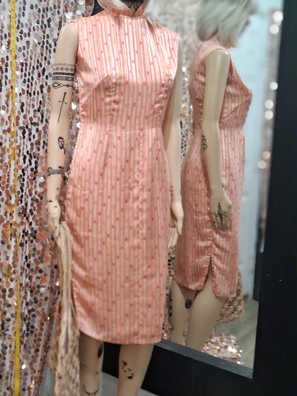 1950's Ku Pao Sheath Dress